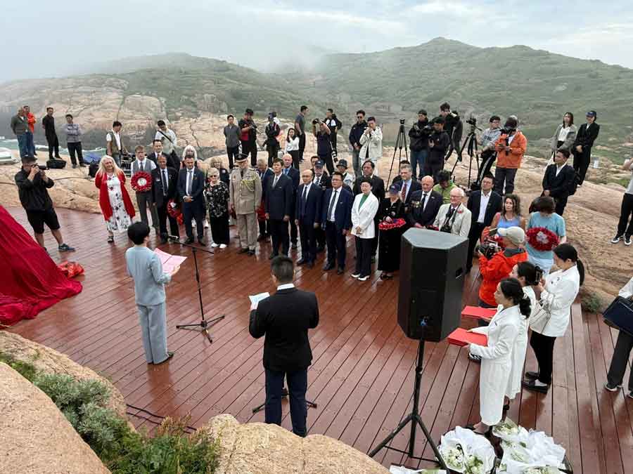 Several LiMMA members attended the unveiling of a memorial in Zhoushan on 20th May 2025. The memorial commemorates the Dongji Fishermen, who in 1942 rescued hundreds of POWs from the sinking of the Lisbon Maru and prevented a total massacre. Photograph courtesy of Kent Shum.