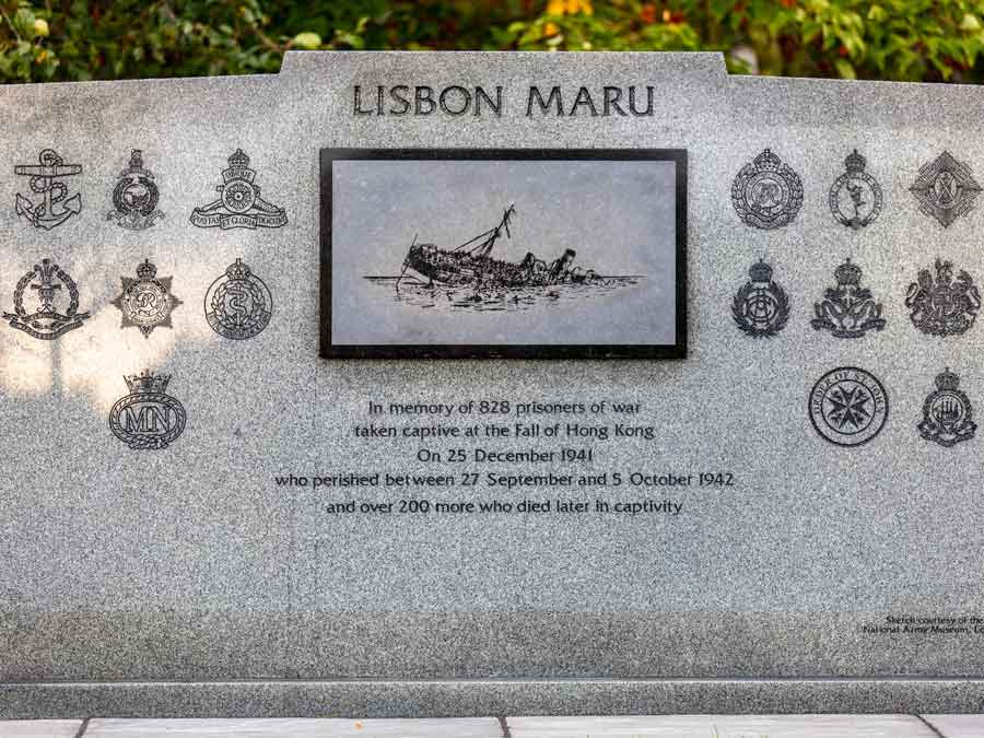 The Lisbon Maru - in memory of the 828 prisoners of war taken captive ...