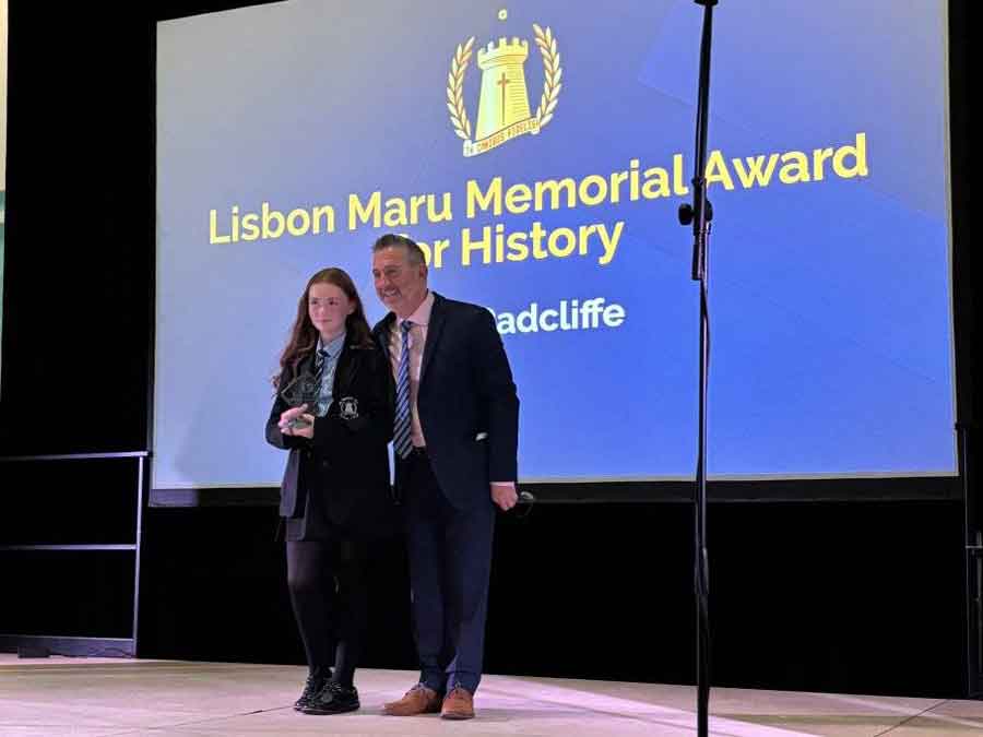 The Lisbon Maru Memorial Award 2025 presented to the UK student. The award has been donated on behalf of all families and relatives of those on board, casualties and survivors, preserving the memory of our relatives and also continuing our friendship across thousands of miles.