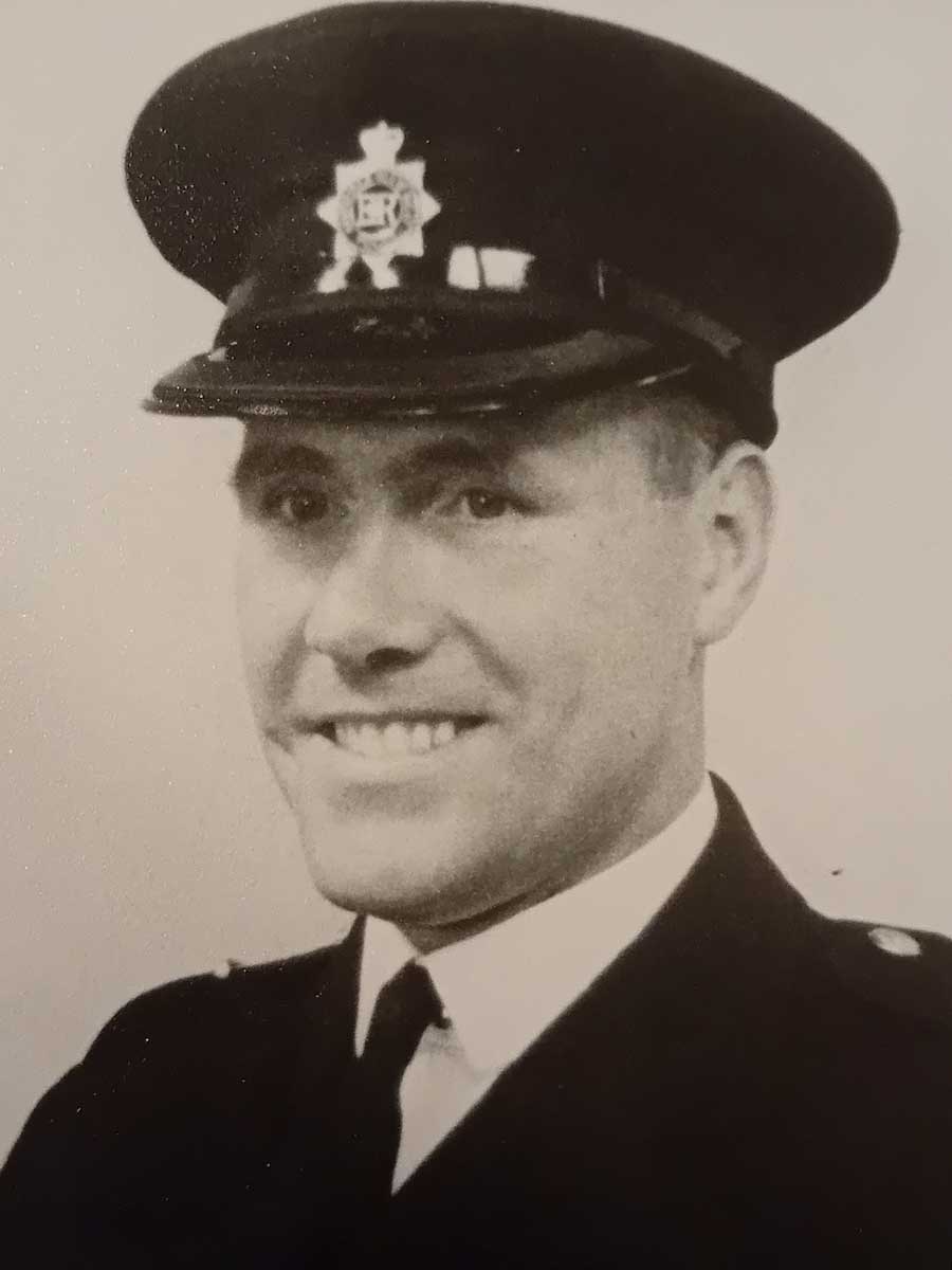 Police Inspector William (Bill) Golding shortly before his death in 1964 aged 43.  A Far East Prisoner of War and survivor of the sinking of the Lisbon Maru.