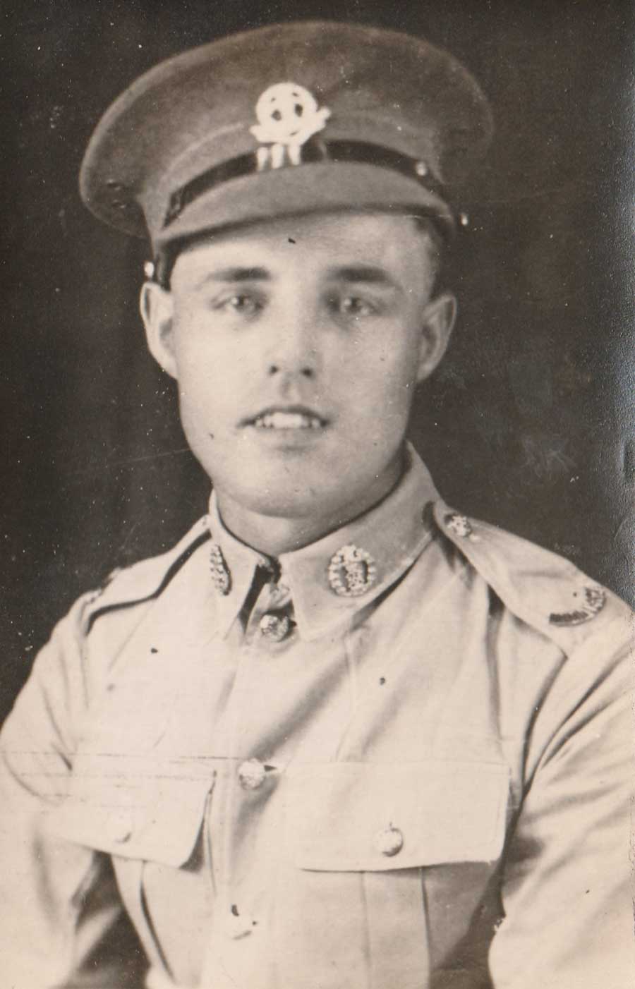 Albert Charles Long of the Middlesex Regiment, survivor of the sinking of the Lisbon Maru.