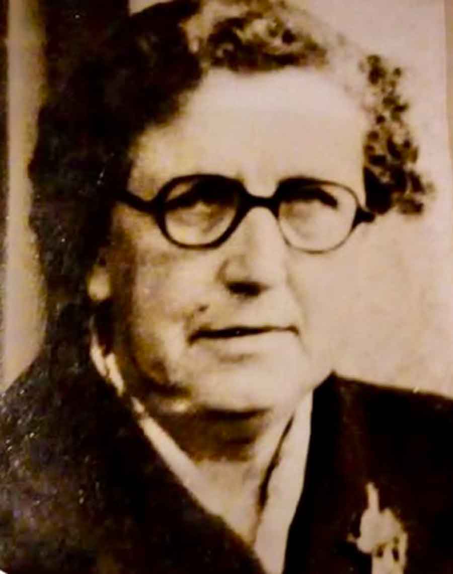 Mary Burnett mother of Peter Burnett. Peter was lost in the sinking of the Lisbon Maru