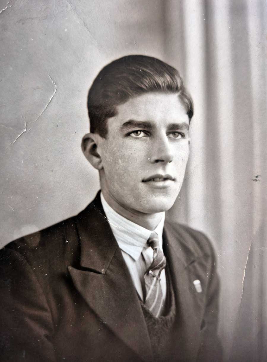 Kenneth Edward Whittenham aged 21. Kenneth survived the sinking of the Lisbon Maru